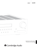 Cambridge Audio Azur 640R Руководство пользователя