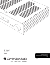 Cambridge Audio Azur 740A Руководство пользователя