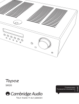 Cambridge Audio Topaz SR20 Руководство пользователя