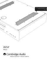 Cambridge Audio AZUR 851C Руководство пользователя