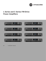 DYNACORD L Series & C Series FIR-Drive Power Amplifier Инструкция по установке