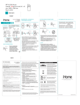 iHome iBT77v2 Инструкция по началу работы