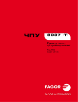 Fagor CNC 8037 para tornos Инструкция по применению