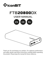 iconBIT FTB20800DX 20800 mAh Руководство пользователя