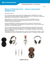 Sennheiser Momentum On-Ear Ivory Руководство пользователя