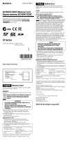 Sony SF-G1UYT Руководство пользователя