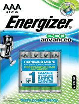Energizer Eco Advanced E92 BP 4 (4 шт.) Руководство пользователя