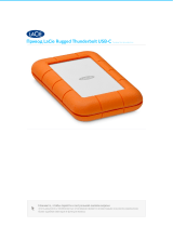 LaCie 1TB SSD Rugged Thunderbolt USB-C (STFS1000401) Руководство пользователя