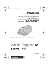 Panasonic HDC-SD600EE-K Black Руководство пользователя