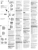 Sony SAL24 F20Z Руководство пользователя