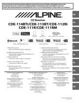 Alpine CDE-111R Руководство пользователя