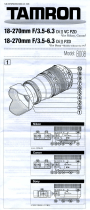 Tamron 18-270мм F3.5-6.3 Di II VC PZD Nikon (B008N) Руководство пользователя
