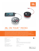 JBL On Tour Micro Orange Руководство пользователя