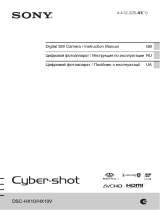 Sony Cyber-shot DSC-HX10 Black Руководство пользователя