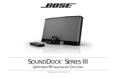 Bose SoundDock III Black Руководство пользователя