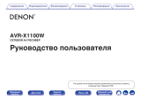 Denon 4K AVR-X1100W (AVRX1100WBKE2) Руководство пользователя