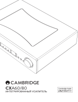 Cambridge Audio CXA 80 Silver Руководство пользователя