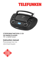 Telefunken TF-CSRP3481 Black/Blue Руководство пользователя