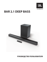 JBL BAR 2.1 Deep Bass (JBLBAR21DBBLKEP) Руководство пользователя