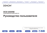 Denon DCD-2500NE Premium Silver Руководство пользователя