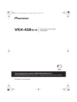 Pioneer VSX-418 Silver Руководство пользователя