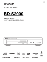 Yamaha BD-S2900 B Руководство пользователя