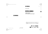 Yamaha DVD-S663 S Руководство пользователя