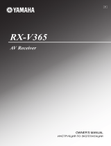 Yamaha RX-V365 Silver Руководство пользователя