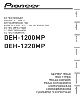Pioneer DEH-1200 MP Руководство пользователя