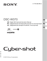 Sony Cyber-shot DSC-W370 Black Руководство пользователя