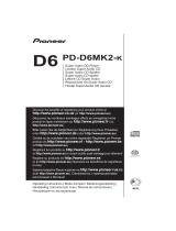 Pioneer PD-D6MK2-K Black Руководство пользователя