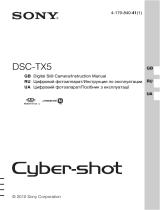 Sony DSC-TX5 Silver Руководство пользователя