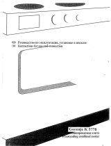 Gorenje K 5778 W Руководство пользователя