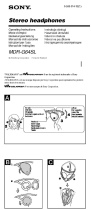 Sony MDR-G64 SL/S Руководство пользователя