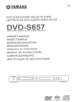 Yamaha DVD S657 Руководство пользователя
