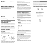 Sony RM-EZ2 T Руководство пользователя