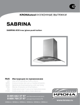 Krona Sabrina 600 Inox/Glass push button Руководство пользователя