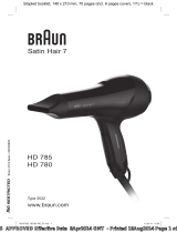 Braun Satin Hair 7 HD 785 Руководство пользователя