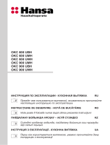 Hansa OKC 600 UWH Руководство пользователя