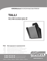 Krona TALLI 600 inox/black glass 3P Руководство пользователя