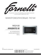 Fornelli MGA 60 ARGENTO IX Руководство пользователя