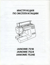 JANOME 7524Е Руководство пользователя