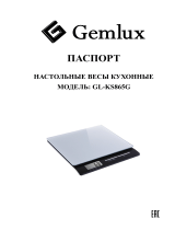Gemlux GL-KS865G Руководство пользователя