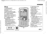 Siemens A31 anthracite Руководство пользователя