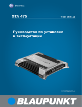 Blaupunkt GTA 475 Руководство пользователя