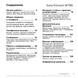 Sonyericsson W700i t.gold Руководство пользователя