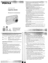 Pentax Optio M20 Silver Руководство пользователя