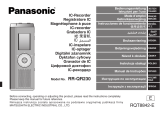 Panasonic RR-QR230E-K Руководство пользователя