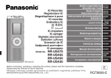 Panasonic RR-US470E-K Руководство пользователя