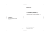 Lenovo G770 AI32350M4G500R7BRU Руководство пользователя